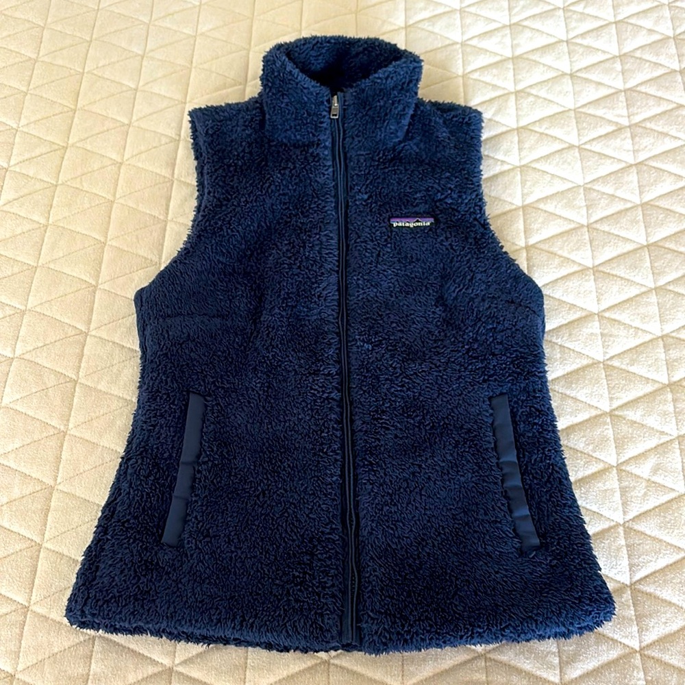 Navy Patagonia Los Gatos fleece vest